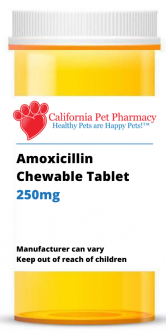 Amoxicillin 250 mg PER CHEWABLE TABLET