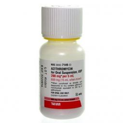 Azithromycin Oral Suspension 200mg/5mL 15 mL Bottle