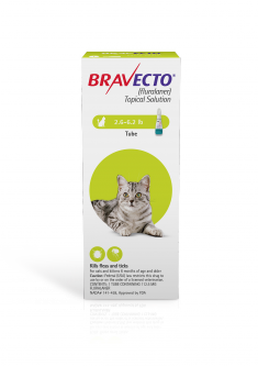 Bravecto Topical Solution for Cats 2.6 - 6.2 lbs (4 Dose)