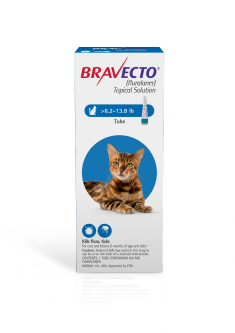 Bravecto Topical Solution for Cats 6.2 - 13.8 lbs (4 Dose)