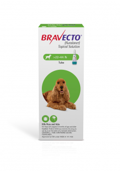 Bravecto Topical Solution for Dogs 22 - 44 lbs (4 Dose)
