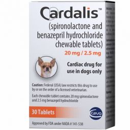 Cardalis Chewable Tablets 20mg/2.5mg 30 Count