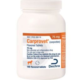 Carprovet (Carprofen) Flavored Tablets 75mg 180 Count