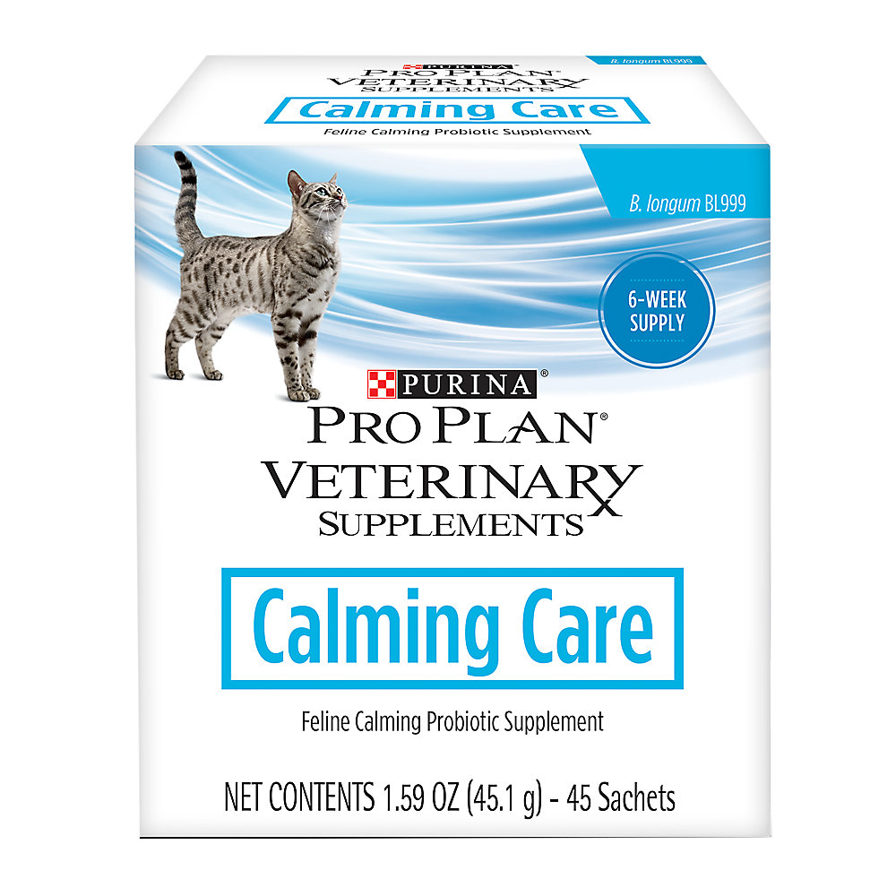 Purina Calming Care Probiotic Cat Supplement 45 Count Box (3 Pack)