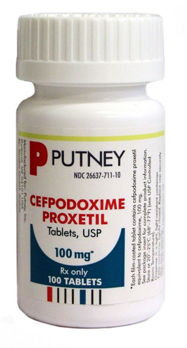 Cefpodoxime Proxetil 100 Mg Per Tablet