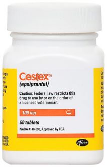Cestex (Epsiprantel) 100mg PER TABLET