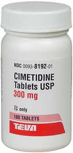 Cimetidine 300 mg 100 tablets