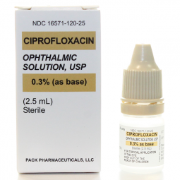 Ciprofloxacin 0.3% Ophthalmic Solution 2.5 mL