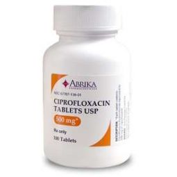 Ciprofloxacin 500 mg PER TABLET