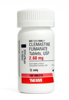 Clemastine 2.68mg PER TABLET