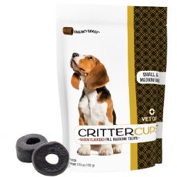 CritterCups Pill Masking Treats for Small and Medium Dogs, Bacon Flavor, 3.7oz