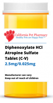 Diphenoxylate HCl and Atropine Sulfate 2.5mg PER TABLET