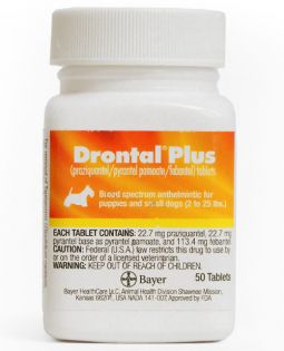 Drontal Plus for Dogs 22.7 mg (small) PER TABLET