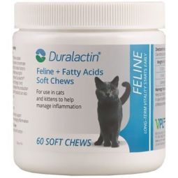 Duralactin Feline + Fatty Acids Soft Chews 60 Count
