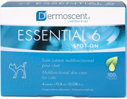 Dermoscent Essential 6 Spot-On Skin Care for Cats 4 Count