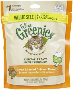Greenies Feline Dental Treats - Oven Roasted Chicken 5.5oz