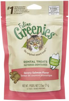 Greenies Feline Dental Treats Savory Salmon