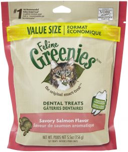 Greenies Feline Dental Treats Savory Salmon 5.5 oz