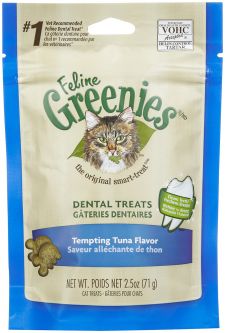 Greenies Feline Dental Treats - Tempting Tuna 2.5oz