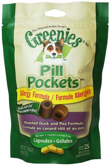 Greenies Pill Pockets Roasted Duck and Pea (6.6 oz) 25 ct