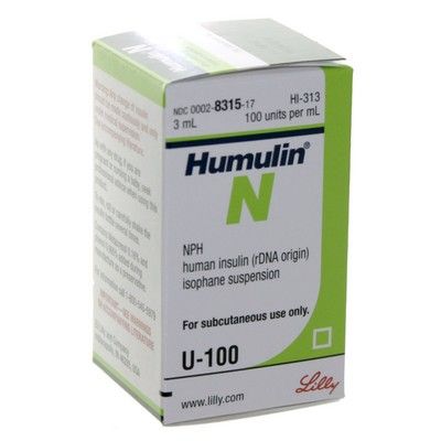 Humulin N Insulin 100 Units Ml 3ml Vial