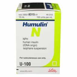 Humulin N Insulin 100 units/mL, 10mL Vial