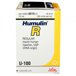 Humulin R Insulin 100 units/mL, 10mL Vial