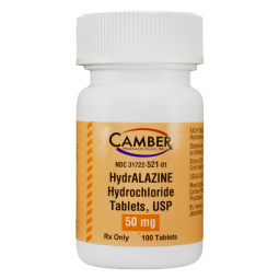 Hydralazine HCl 50mg 100 Tablets