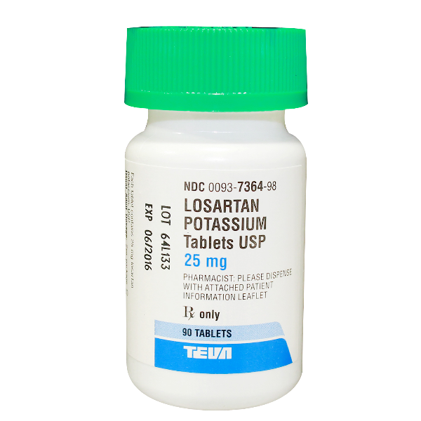 Losartan Potassium 25mg 90 Tablets