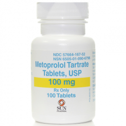 Metoprolol Tartrate 100 mg 100 Tablets