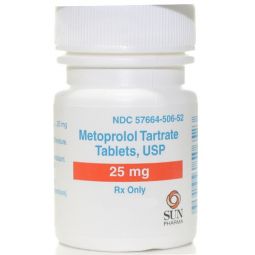 Metoprolol Tartrate 25 mg PER TABLET