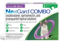 NexGard COMBO For Cats 1.8 - 5.5 lbs 3 Month