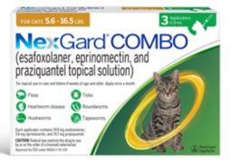 NexGard COMBO For Cats 5.6 - 16.5 lbs 3 Month