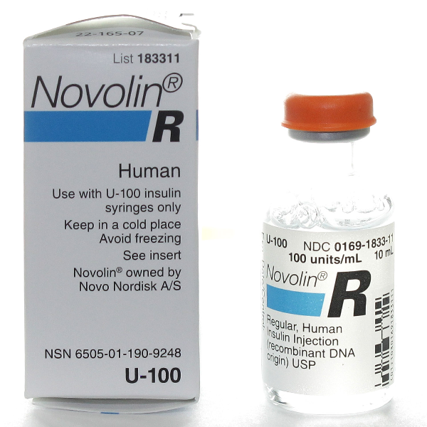 Novolin R Insulin 100 Units Ml 10ml Vial