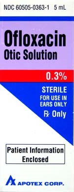 OFLOXACIN (Generic) Ophthalmic Solution 0.3%, 5-mL 