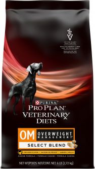 Purina Pro Plan Veterinary Diets OM Overweight Management Select Blend Formula Dry Dog Food 6 lb