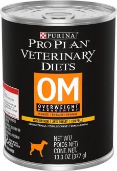 Purina Pro Plan Veterinary Diets OM Overweight Management Formula Wet Dog Food 13.3 oz (12 Cans)