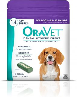 Oravet Dental Hygiene Chews Medium 14 Count