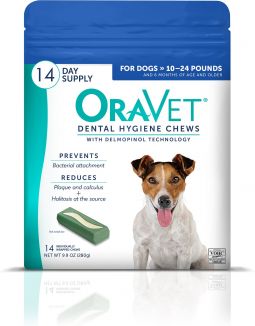 Oravet Dental Hygiene Chews Small 14 Count