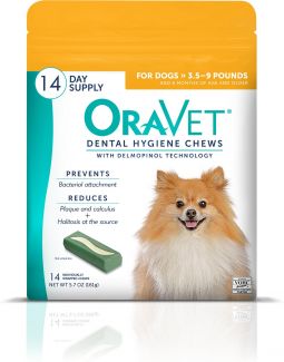 Oravet Dental Hygiene Chews X-Small 14 Count
