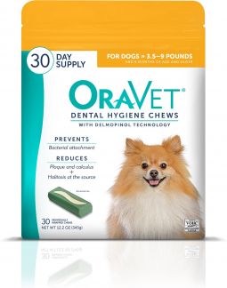 Oravet Dental Hygiene Chews X-Small 30 Count