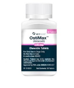 OstiMax (deracoxib) Chewable 100mg 30 Tablets