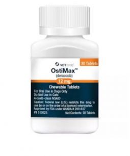 OstiMax (deracoxib) Chewable 12mg 30 Tablets