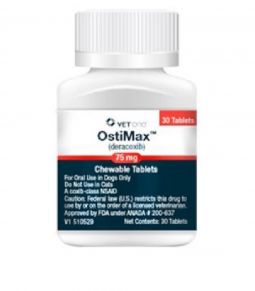 OstiMax (deracoxib) Chewable 75mg 30 Tablets