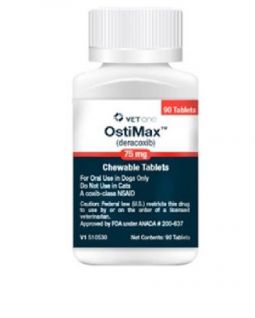 OstiMax (deracoxib) Chewable 75mg 90 Tablets