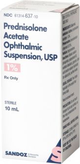 Prednisolone Acetate 1% Ophthalmic Susp. 10 mL