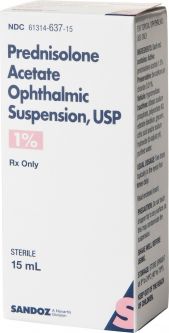 Prednisolone Acetate 1% Ophthalmic Susp. 15 mL