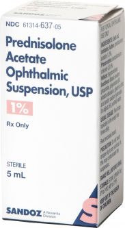 Prednisolone Acetate 1% Ophthalmic Susp. 5 mL