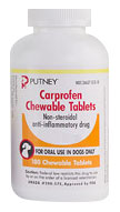 Putney Carprofen Chewable Tablets 100mg per tablet