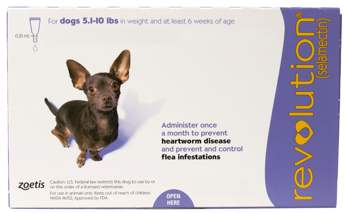 Revolution for Dogs 5.1 to 10 lbs (1 Month)